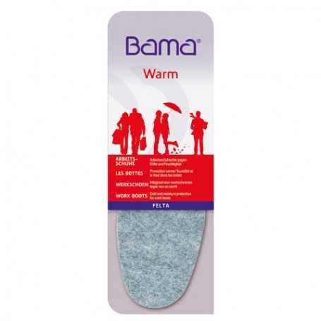 Bama Felta varm filtsula med glidskydd för skydd mot kyla och fukt