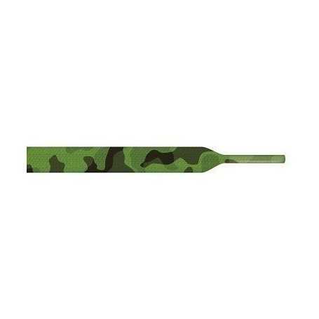 Skosnören i klassiskt camouflage från Bandi, 130 cm långa, i bomull – 1 par