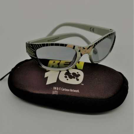 Barnsolglasögon med Ben10-motiv och UV-skydd, inklusive fodral.