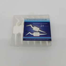 Denta tandpetare i plast 24 st dubbeländade tandstickor