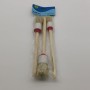 3-pack runda målarpenslar, 25 mm x 2 och 40 mm x 1, perfekta för detaljerad och bredare målning.