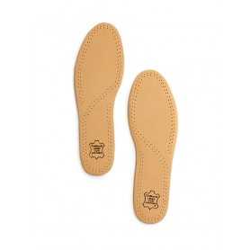 Derby Lädersula Premium – exklusiv vegetabiliskt garvad fårskinnsula med stötdämpning och luktabsorberande aktivt kol.