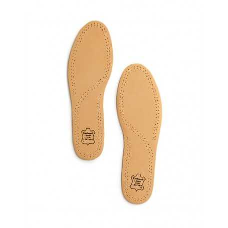 Derby Lädersula Premium – exklusiv vegetabiliskt garvad fårskinnsula med stötdämpning och luktabsorberande aktivt kol.