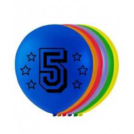 Ballonger Med Siffror 8-Pack