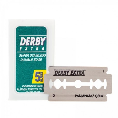 Dubbelrakblad Derby Extra 5 st.