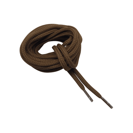 Springyard ljus bruna runda skosnören, 100 cm, 3-4mm, hög kvalitet.