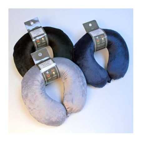 Nackkudde memoryskum memory foam ergonomisk resekrage 32x30x10,5 cm