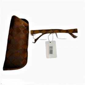 Läsglasögon med fodral – flera styrkor tillgängliga Läsglasögon i plast med textilfodral i snygg design