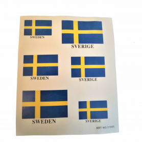 bildekal sverige flagga