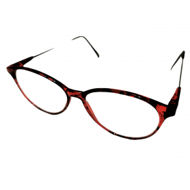 Läsglasögon dam i plast – stilren och lätt modell Läsglasögon för dam i plast – rödbrun båge med elegant design