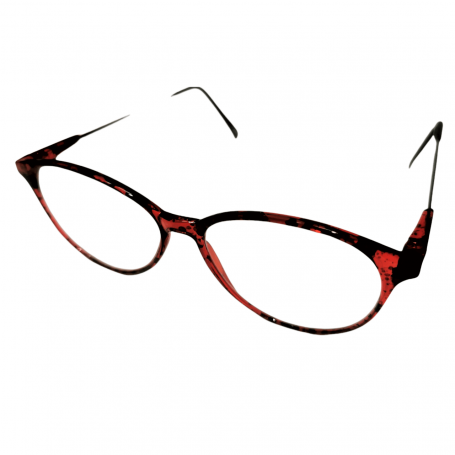 Läsglasögon för dam i plast – rödbrun båge med elegant design
