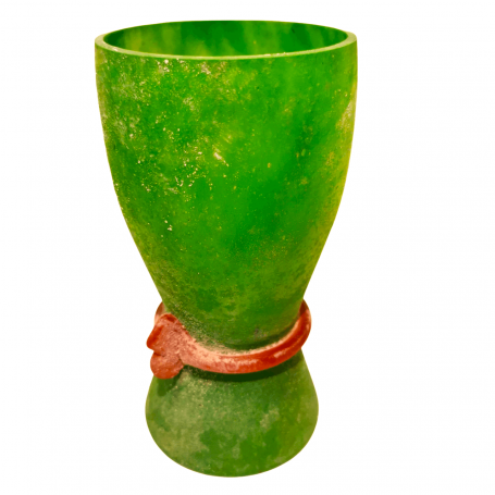 Vas Frostat Glas Grön 19cm