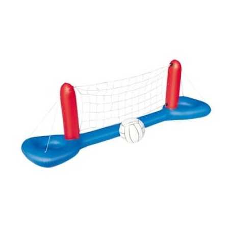 Pool volleybollspel med boll, mått 2440 mm x 640 mm – perfekt för sommarens roliga poolaktiviteter.
