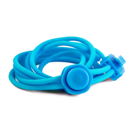 Ljusblåa No-tie snörning med justerbart lås, idealiskt för aktiva livsstilar.