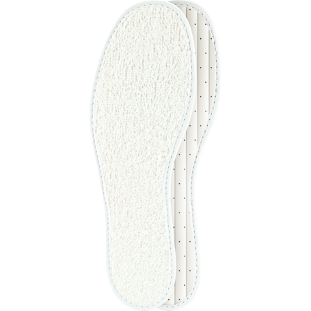 Mjuk hygiensula i bomullsfrotté med perforerad latex och aktivt kol mot lukt