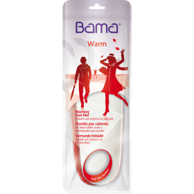 Värmande Bama Warming Footbed Memory Foam fotbädd med anpassande minnesskum och isolerade lager.