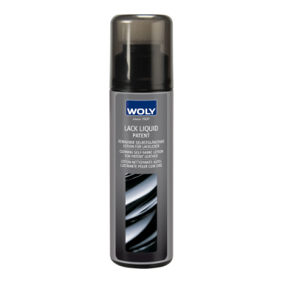 Woly Lack Liquid för rengöring och högglans av lackskor.