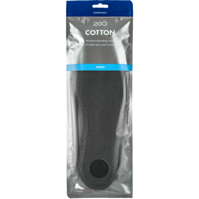 2GO Cotton Hygien Sulor med fuktabsorberande bomull och stötdämpning