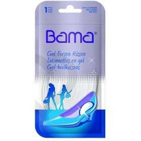 Stötdämpande Bama Gel Heel Cushions hälkudde i gel, dermatologiskt testad och återanvändbar med adhesiv film.