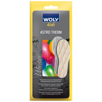 Woly Astro Therm Ullsulor Barn – Varma barnsulor med ull och aluminium