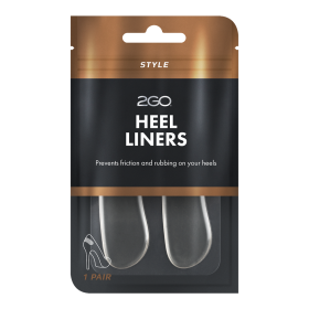 2GO Gel Heel Liners – Självhäftande hälgrepp i genomskinlig gel för skavskydd