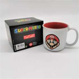 Super Mario Mugg 350 ml i keramik, perfekt för spel och frukost.