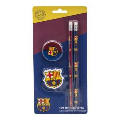 Skrivset med FC Barcelona-tema, perfekt för skola och fotbollsfans