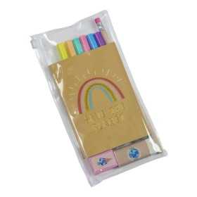 Komplett skrivset Save The World – anteckningsbok, gelépennor och tillbehör