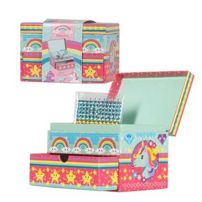 Totum Enhörning Mosaic Box pyssel smyckeskrin