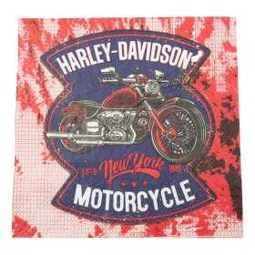 Harley Davidson 3-lags servetter med klassiskt tryck – 33x33 cm, 20-pack.