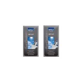 Woly Läder Anti-Slip – två förpackningar självhäftande hälgrepp i mocka