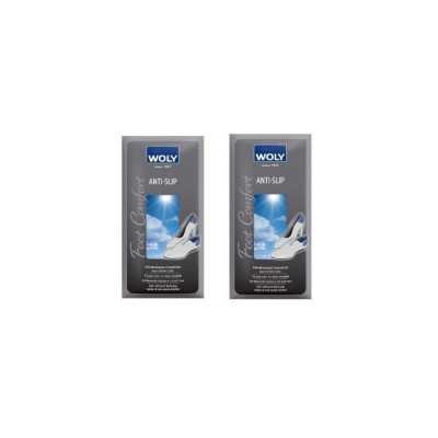 Woly Läder Anti-Slip – två förpackningar självhäftande hälgrepp i mocka