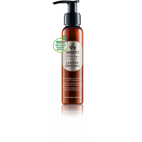 Lädervård utan lösningsmedel-vård för släta lädertyper