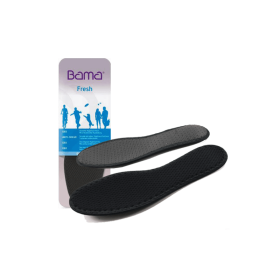 Bama Fresh Deo Active Extra sulor med antibakteriell funktion och biocider för att motverka fotlukt och hålla fötterna fräscha.