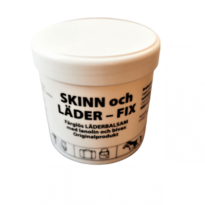 Skinn och Läder Fix Original 250ml med svamp, miljövänlig vård för rengöring och uppfräschning av läderprodukter