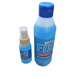 Optik Fix Glasögonputs Spray 300+80ml – Alkoholfritt och Skonsamt för Glasögon