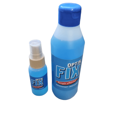 Optik Fix Glasögonputs Spray 300+100ml – Alkoholfritt och Skonsamt för Glasögon