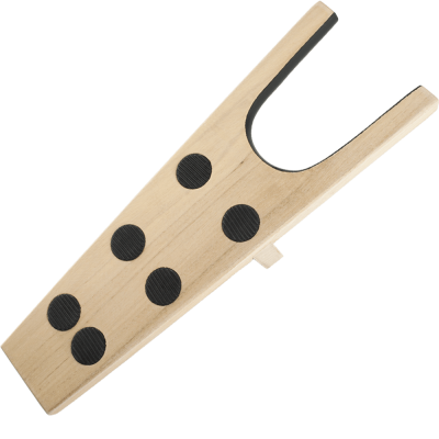 boot jack stövelknekt trä – lackad träknek med gummiräfflor för enkel avtagning av stövlar