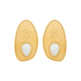 Förfotssula i vegetabiliskt garvat läder och mjukt latexskum för extra komfort och stöd