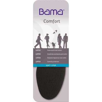 Bama Comfort Soft Step mjuka sulor med tvåskiktslatex och perforering för stötdämpning och luftcirkulation.