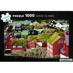 Kärnan Pussel Faroe Islands 1000 bitar, skandinavisk design med motiv av Färöarnas landskap.