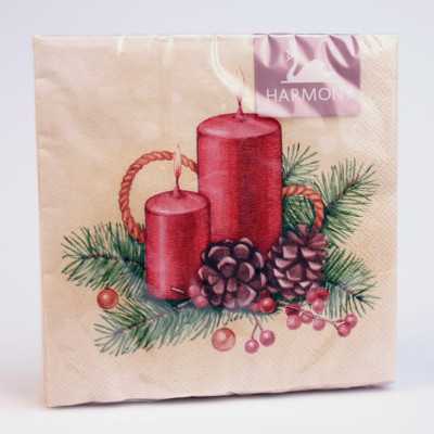 Julservetter Candle 20P 33x33cm