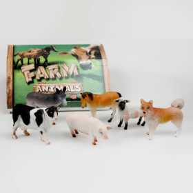 Plastdjur bondgård 15 cm giftfria detaljrika leksaksdjur