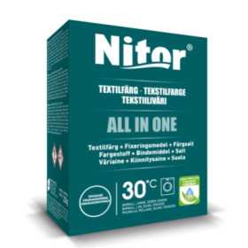 Textilfärg Nitor 230g. All in one, allt du behöver