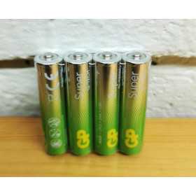 GP Batterier AAA LR03 - 4-pack – Pålitliga och långlivade alkaliska batterier.