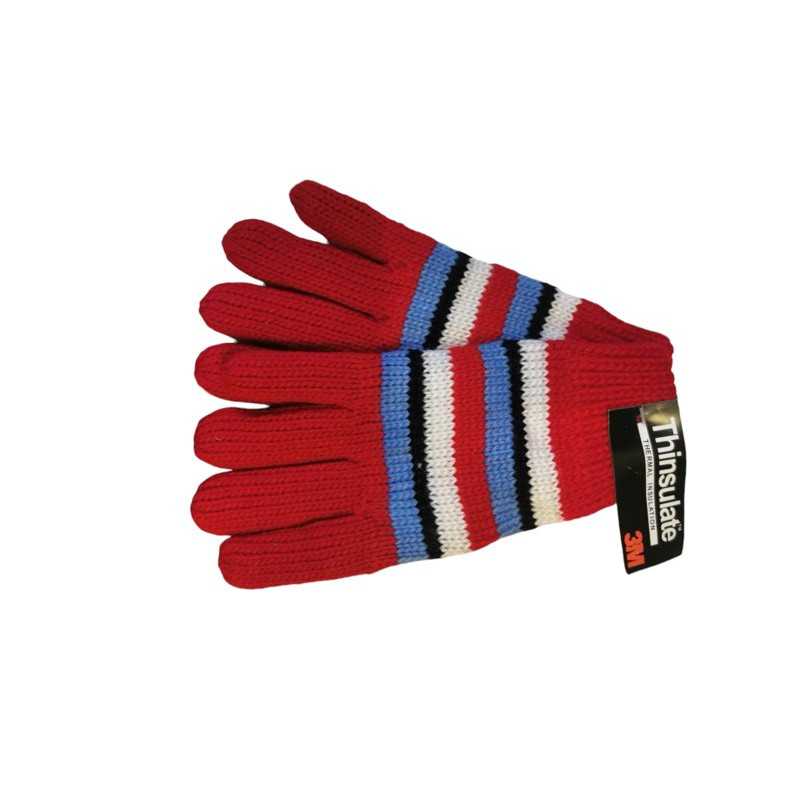 Handskar stickade tjej