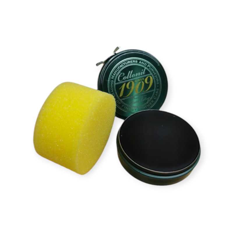 Premium skokräm med putssvamp för glans och skydd – Collonil Vax Polish