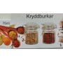 Kryddburk 75 ml – Glasburk med spännlås i metall, lufttät förvaring för kryddor och örter.