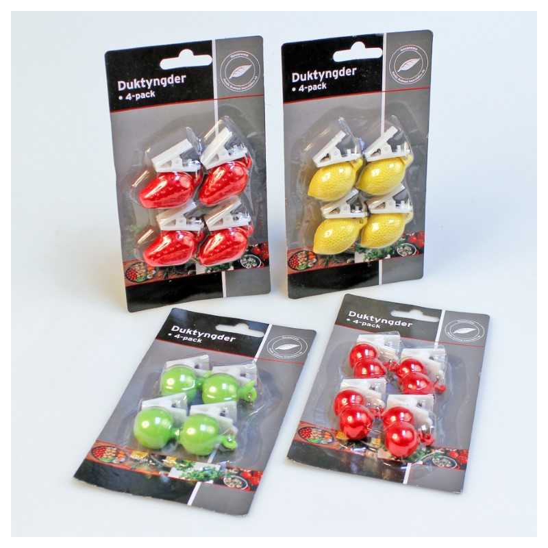 Duktyngder 4-pack fruktmotiv
