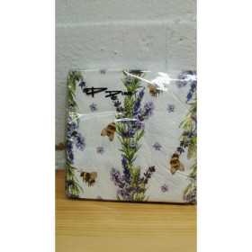 Blommiga 3-lags kaffeservetter – 25x25 cm, 20-pack.